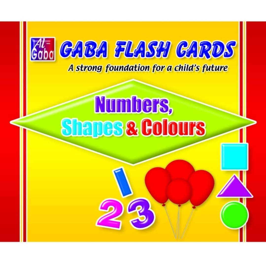 Numbers, Shapes, and Colours Flash Cards
