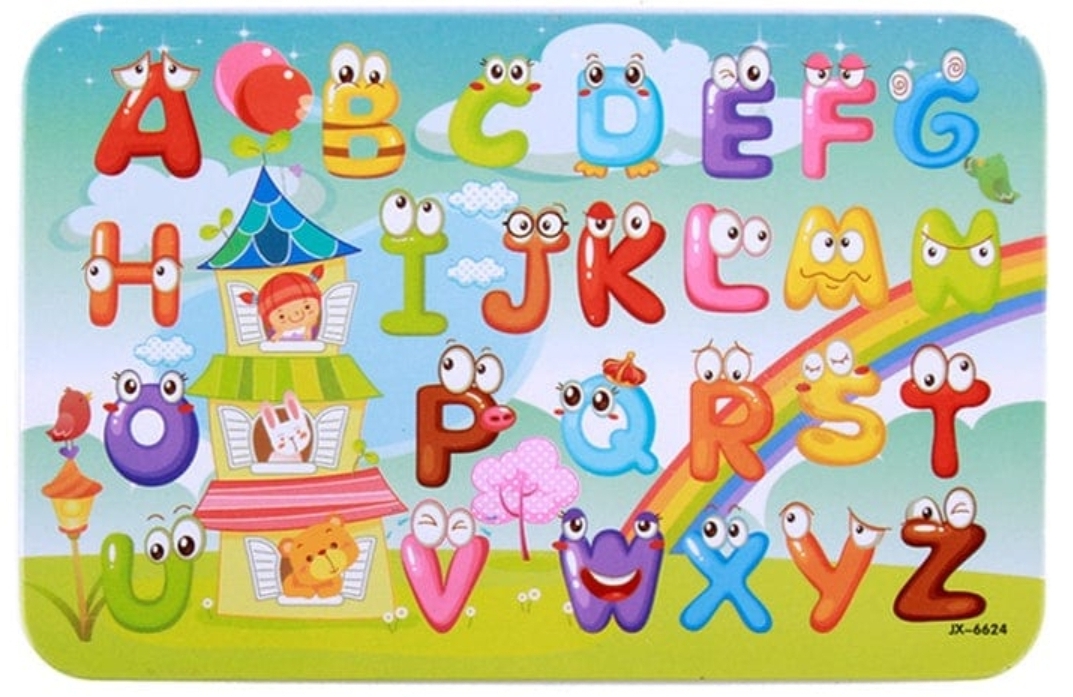 60 Pieces Wooden Puzzle Tin Box