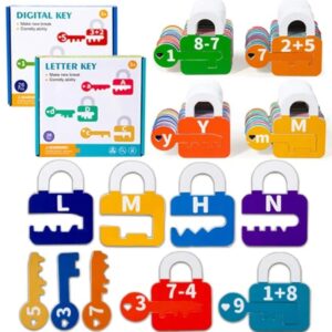 Digital Key Color and Number Matching Puzzle