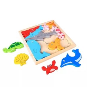 Sea Animal Tray Wooden Puzzle