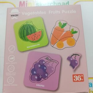 Vegetables and Fruits Puzzle Pack of 10
