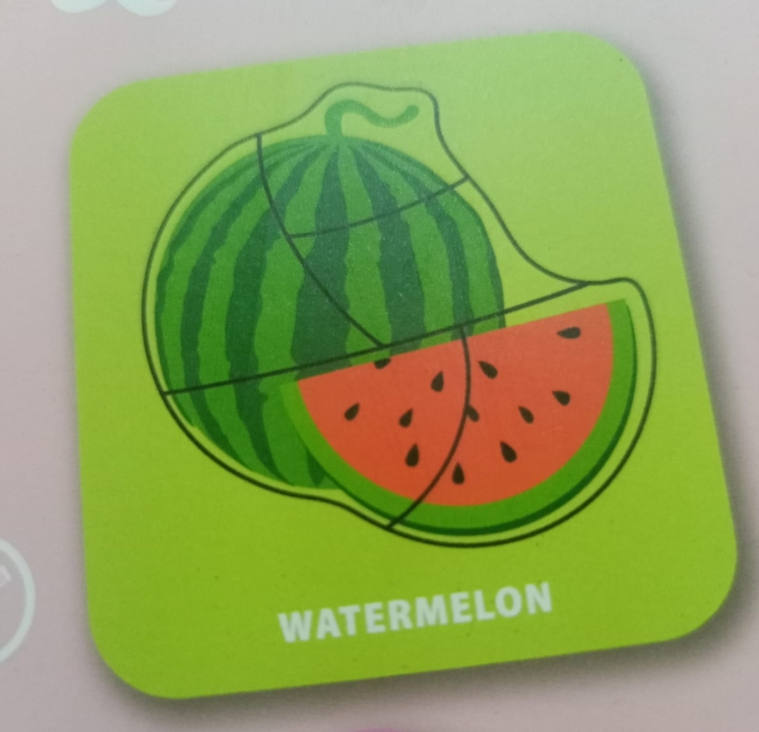 Vegetables and Fruits Puzzle Pack of 10