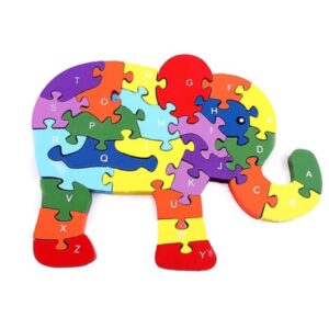 Wooden Counting and Alphabet Puzzle Jumbo Size