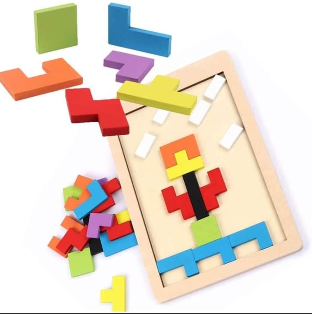 Wooden Tangram Russian Puzzle