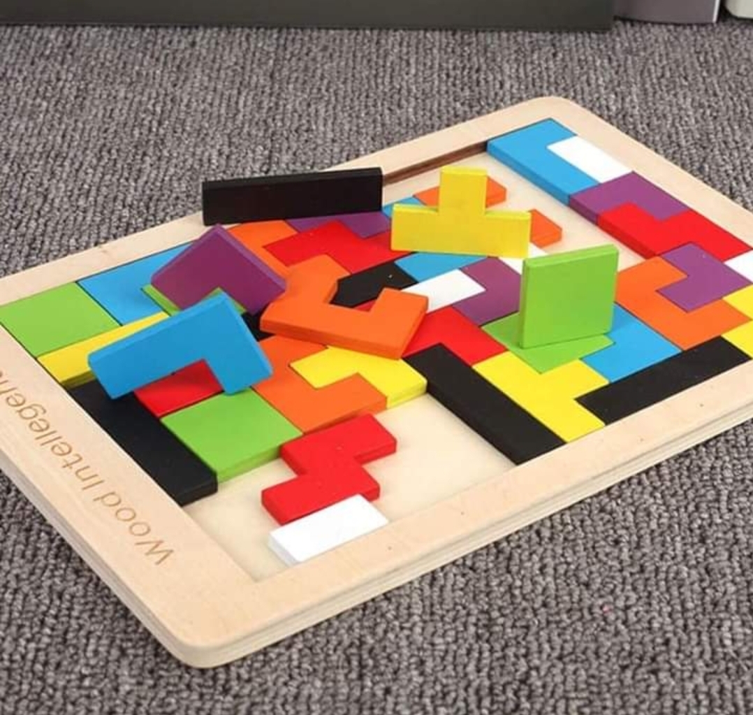 Wooden Tangram Russian Puzzle