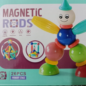 26 Pieces Magnetic Rods