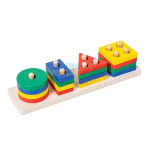 4 Columns Geometric Shapes Sorter