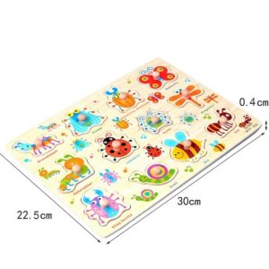 Insects Wooden Knob Board