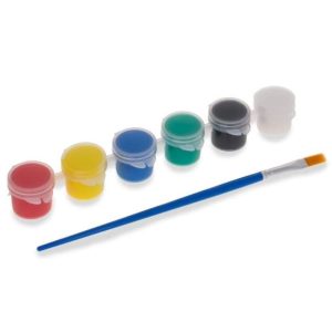 Mini Paint Colors Pack of Six with Brush