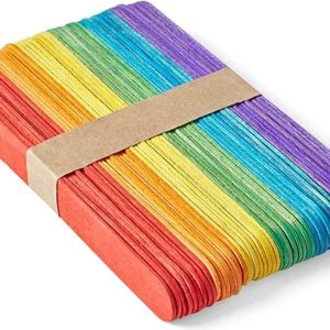 Rainbow Colors Wooden Sticks Big