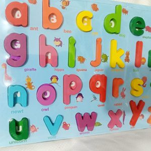 Small Alphabet 3D Wooden Board