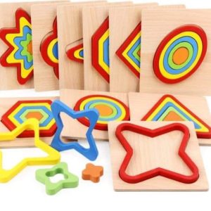 Thick Wooden Shapes Puzzle