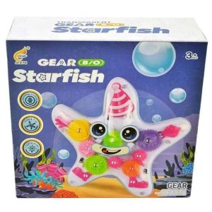 Transparent StarFish Gear Toy