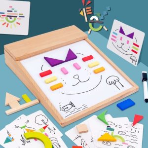 Wooden Drawing and Tangram