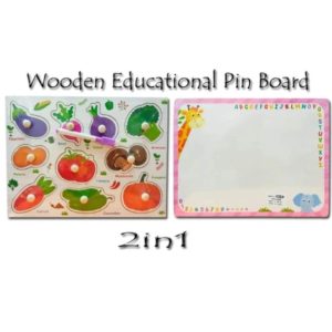 Wooden Knob Vegetables Board