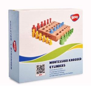 Wooden Knobbed Cylinder