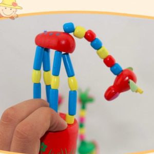 Wooden Push Dancing Giraffe