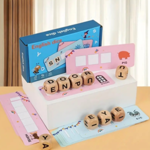 Wooden Alphabet Dice