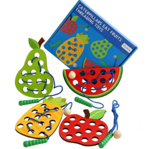 Wooden Fruit Lacing 4 in 1