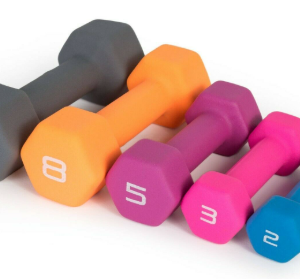 2kg Dumbbell Set of 2, Non Slip