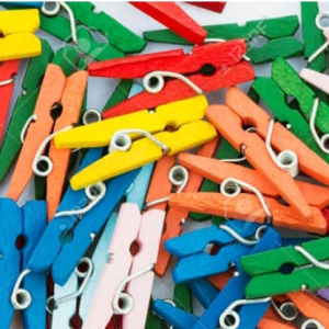 Small color full pegs