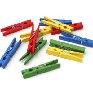 Small Colourful Cloth Pegs