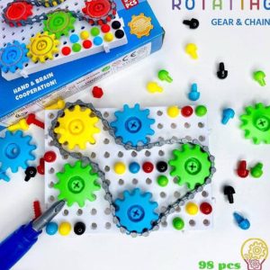 Mosaic  rotating gear chain